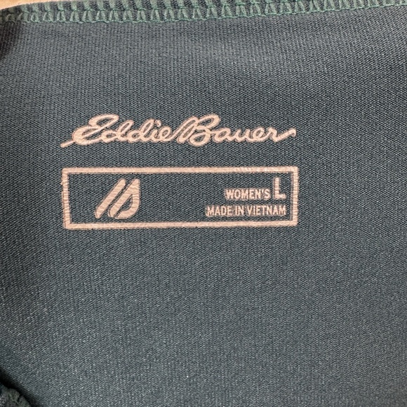 Eddie Bauer Leggings Womens Size Large Turquoise Cropped Athleisure Pockets - Picture 4 of 9